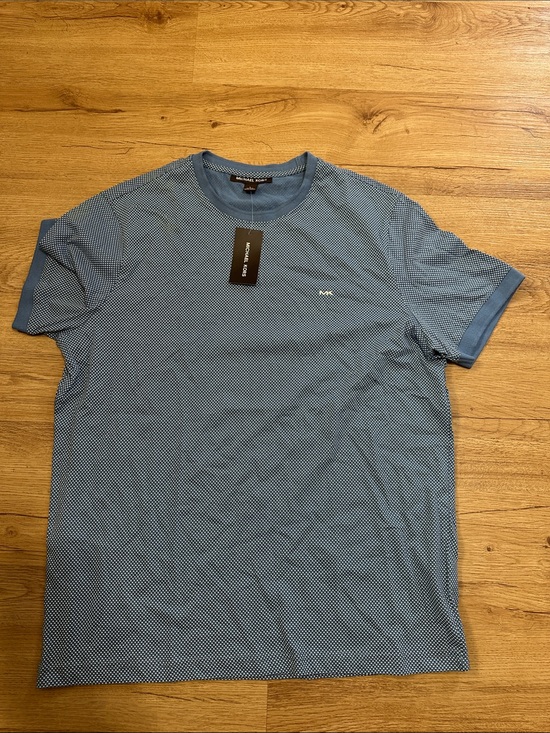 Michael Kors Other - Michael Kors Short-Sleeve Microdot Crew Neck Tee in Light Blue